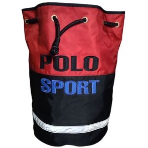 Vintage Polo Sport Shoulder Bag 90s 3M Rare Preppy Sporty Color Block Athleisure